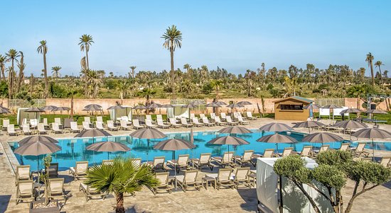 Be Live Collection Marrakech adults only resort showing pool and modern architecture